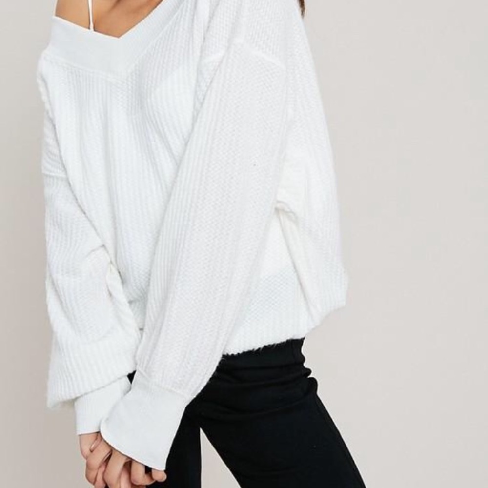 Off the Shoulder Sweater - Picture 2 of 4